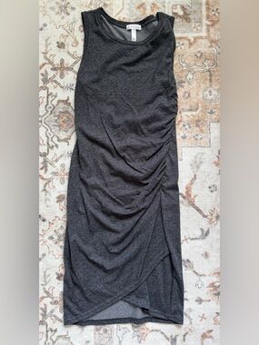 Leith Charcoal Ruched Maxi Skirt